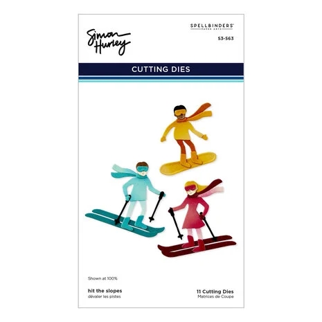 Simon Hurley by Spellbinders Dies - Ski-son\'s Greetings / Hit the Slopes