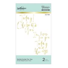 Spellbinders Hot Foil Plate - Stylish Script For You 