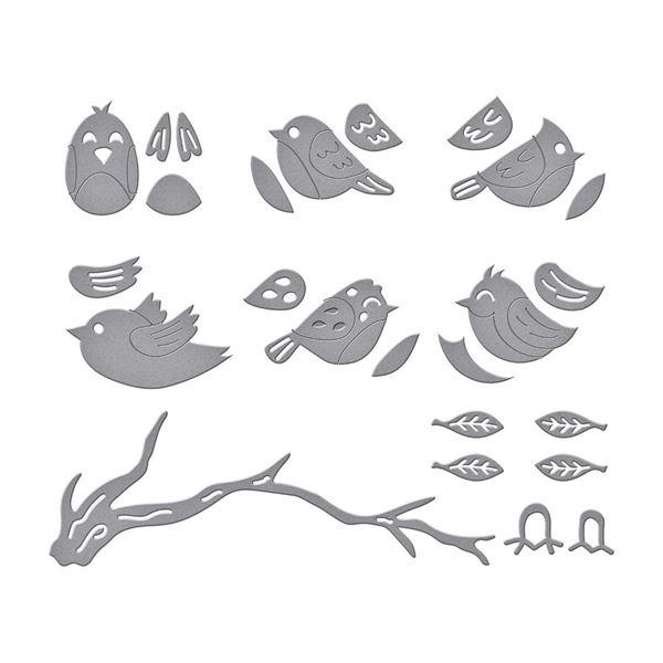 Spellbinders Dies - Sweet Birds on a Branch