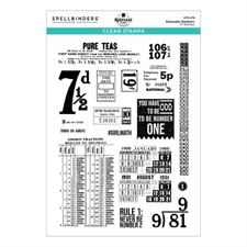 Keepsake Studio Planner (Spellbinders) - Clear Stamp Set / Keepsake Numbers