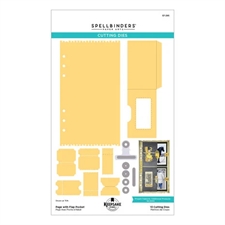 Keepsake Studio Planner (Spellbinders) - Die Set Turn the Page / Page Flap with Pocket