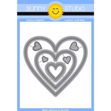 Sunny Studio Stamps - DIES / Sticthed Heart