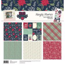 Simple Stories Paper Pack 12x12" Collection - Simple Set / Peace on Earth