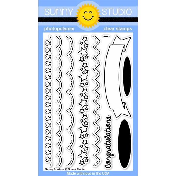 Sunny Studio Stamps - Clear Stamp / Sunny Borders