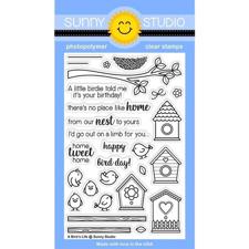 Sunny Studio Stamps - Clear Stamp / A Bird's Life