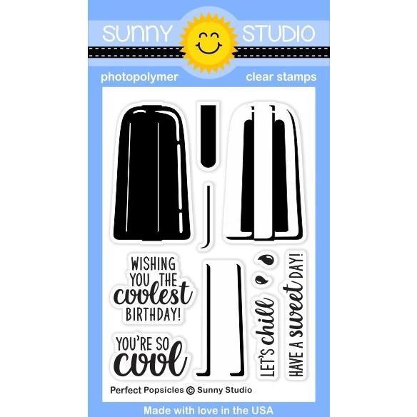 Sunny Studio Stamps - Clear Stamp / Perfect Popsicles
