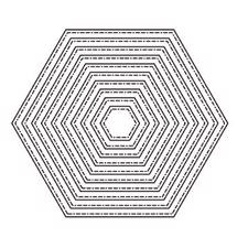 Gitte\'s egne DIE Designs - Basis Hexagon