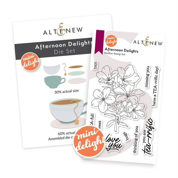 Altenew Stamp & Die Set - Mini Delight / Afternoon Delights (bundle/combo)