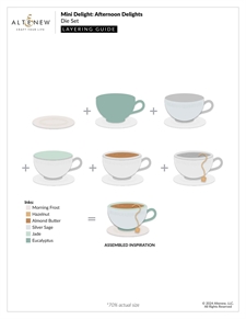Altenew Stamp & Die Set - Mini Delight / Afternoon Delights (bundle/combo)