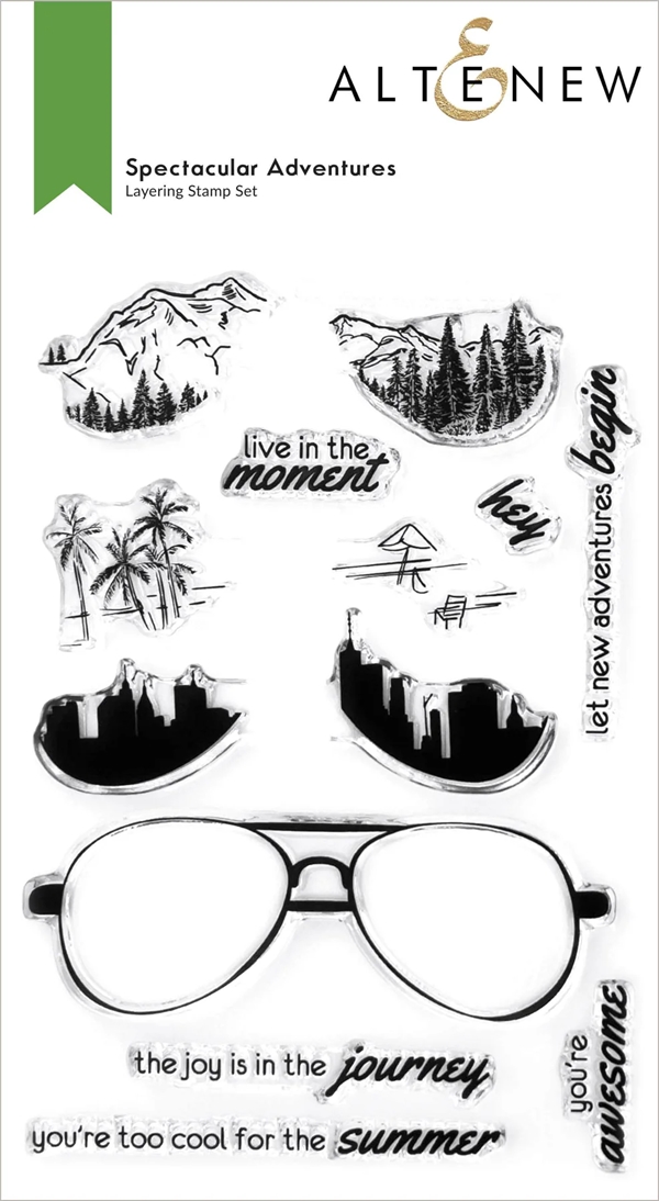 Altenew Clear Stamp Set - Spectacular Adventures