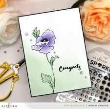 Altenew Clear Stamp Set - Bouquet of Poppies 