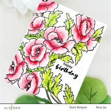 Altenew Clear Stamp Set - Bouquet of Poppies 