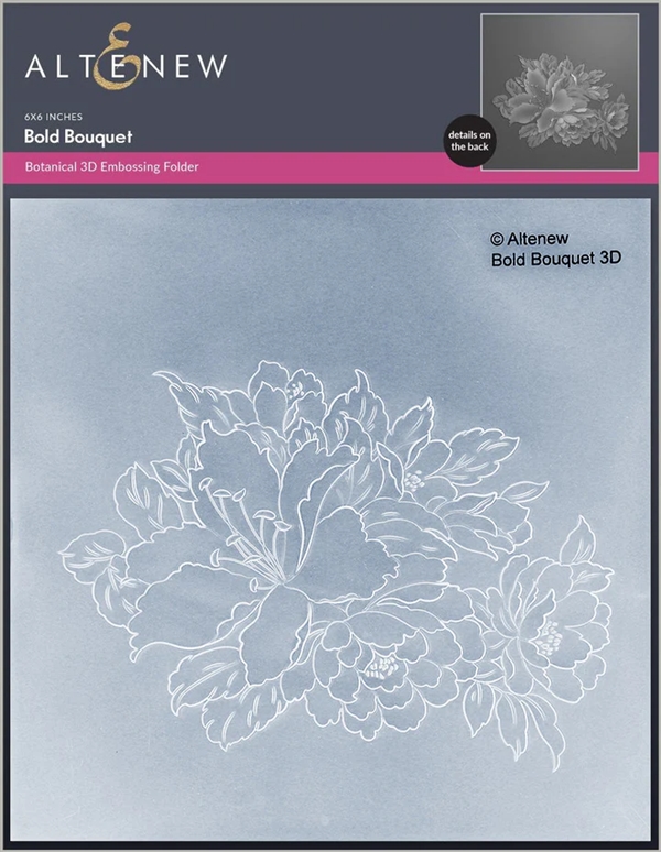 Altenew Embossing Folder - Bold Bouquet 3D