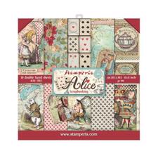 Stamperia Paper Pack 8x8" - Alice (lille)