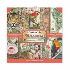 Stamperia Paper Pack 8x8" - Amazonia (lille)