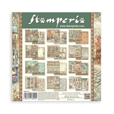 Stamperia Paper Pack 8x8" - Art of Travelling (lille)