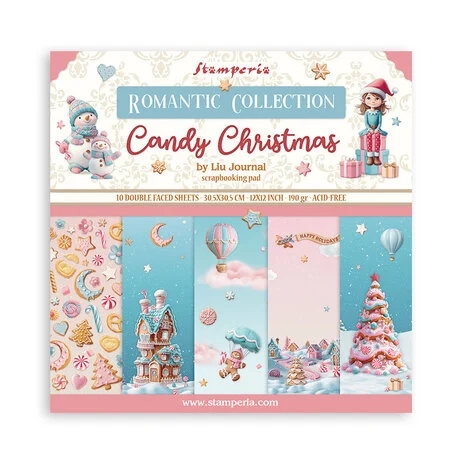 Stamperia Paper Pack 12x12" - Candy Christmas