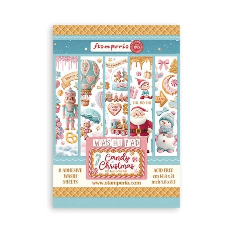 Stamperia Washi Pad A5 - Candy Christmas