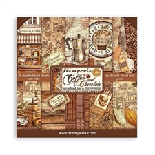 Stamperia Paper Pack 12x12" - Coffee and Chocolate