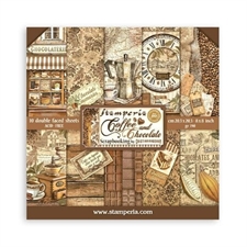 Stamperia Paper Pack 8x8" - Coffee and Chocolate (lille)