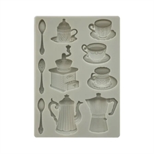 Stamperia Silicone Mould - Coffee and Chocolate / Cups