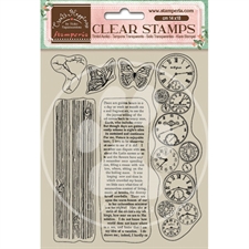 Stamperia Clear Stamp Set - Create Happiness / Clocks