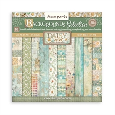 Stamperia Paper Pack 8x8" - BACKGROUNDS / Daisy Art (lille)
