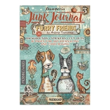 Stamperia Junk Journal Pad A4 - Furry Friends