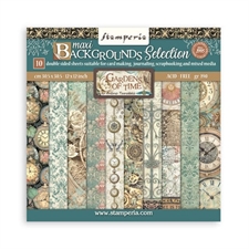 Stamperia Paper Pack 12x12" - MAXI Backgrounds / Gardens of Time