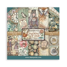 Stamperia Paper Pack 8x8" - Gardens of Time (lille)