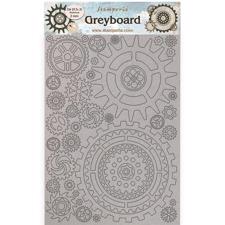 Stamperia Greyboard  - Lady Vagabond LIFESTYLE / Gears Gauge
