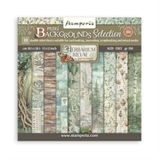 Stamperia Paper Pack 12x12" - MAXI Backgrounds / Herbarium Silvae