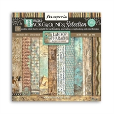 Stamperia Paper Pack 12x12" - MAXI Backgrounds / Land of Pharaohs