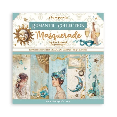 Stamperia Paper Pack 12x12" - Masquerade