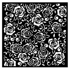 Stamperia Thick Stencil 18x18 cm - Rose Parfum / Roses Pattern