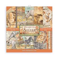 Stamperia Paper Pack 8x8" - Savana (lille)