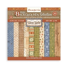 Stamperia Paper Pack 12x12" - MAXI Backgrounds / Silent Night
