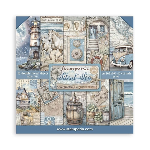 Stamperia Paper Pack 12x12" - Silent Sea