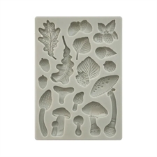 Stamperia Silicone Mould - Woodland / A5 Mushrooms