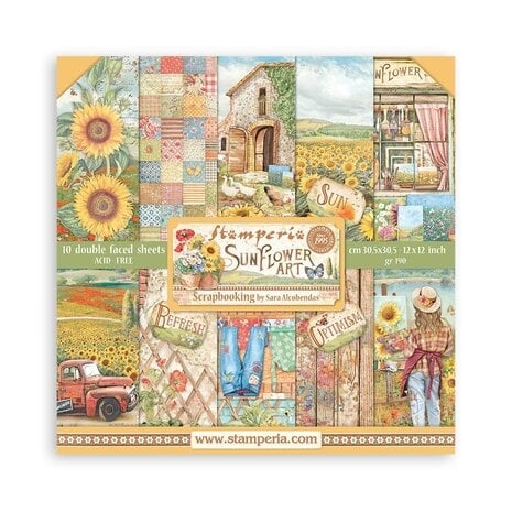 Stamperia Paper Pack 12x12" - Sunflower Art