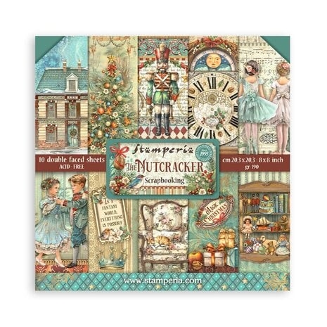 Stamperia Paper Pack 8x8" - The Nutcracker (lille)