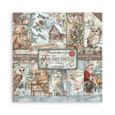 Stamperia Paper Pack 12x12" - The Owl\'s House