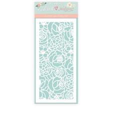 Stamperia Thick Stencil - Circle of Love / Texture Roses