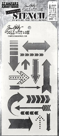 Tim Holtz Layered Stencil - Arrows