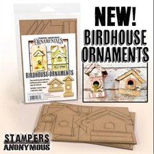 Stampers Anonymous Chipboard - Birdhouse Ornaments