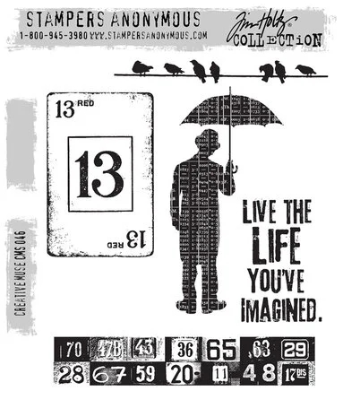 Tim Holtz Cling Rubber Stamp Set - Creative Muse