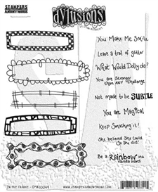 Cling Rubber Stamp Set - Dylusions / In the Frame