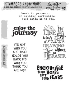 Tim Holtz Cling Rubber Stamp Set - Just Thoughts