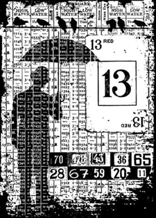 Tim Holtz Cling Rubber Stamp - Components / Optimist (ATC Size)