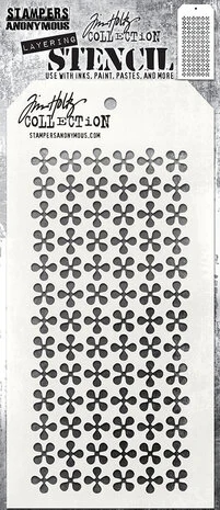 Tim Holtz Layering Stencil - Retro Pinwheel
